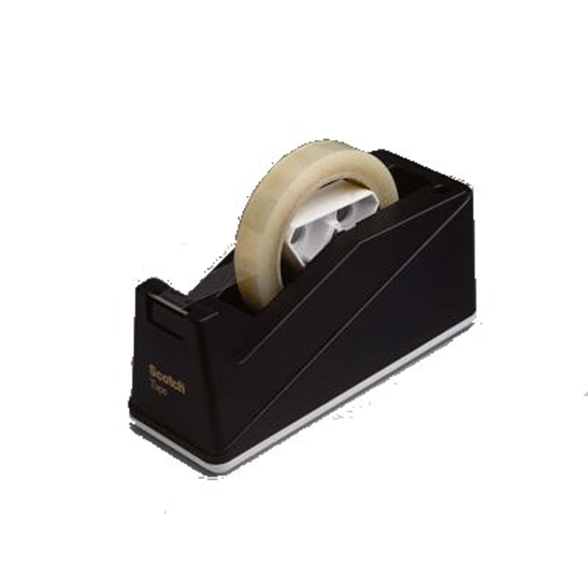 Der Scotch™ Tischabroller C10 von 3M Deutschland GmbH ist ein schwarzer Desktop-Tape-Abroller (1 Stück pro Packung) mit gezackter Metallschneide zum einfachen Abschneiden von transparentem Klebeband.