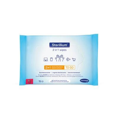 Hartmann Sterillium 2in1 wipes Desinfektionstücher 15 Tücher | Packung (1 Stück)