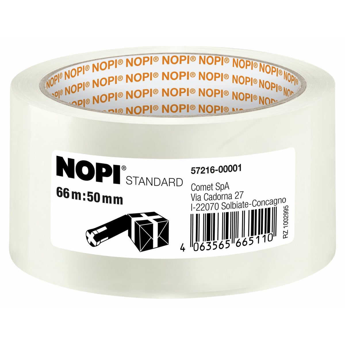tesa NOPI STANDARD, 66 m x 50 mm transparent