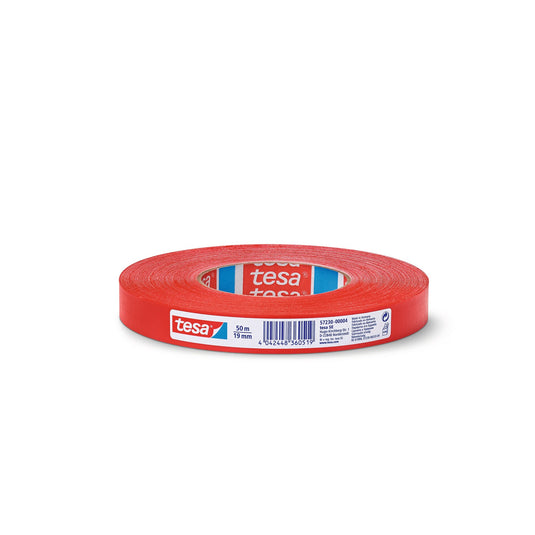 Ruban en tissu tesa, 50 m x 19 mm, rouge