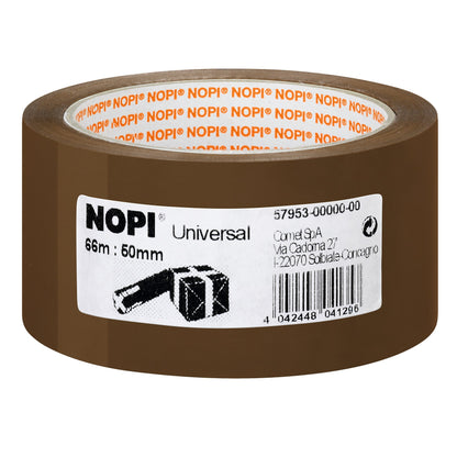 tesa NOPI Packband, 66 m x 50 mm, Universal braun
