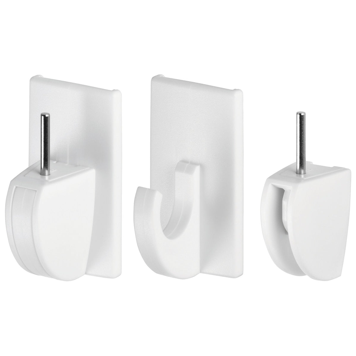 tesa Powerstrips Vario-Gardinenhaken weiß
