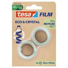tesafilm Eco & Crystal, transparent, en blister, 10 m x 19 mm