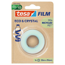tesafilm Eco & Crystal, transparent, en blister, 33 m x 19 mm