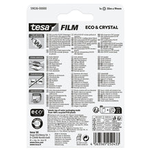 tesafilm Eco & Crystal, transparent, en blister, 33 m x 19 mm