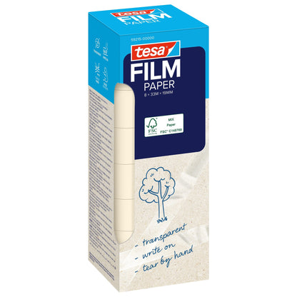 tesafilm PAPER, transparent 33 m x 19 mm