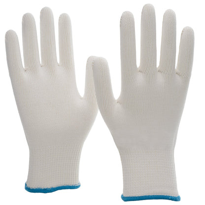 Gants tricotés NITRAS, blancs
