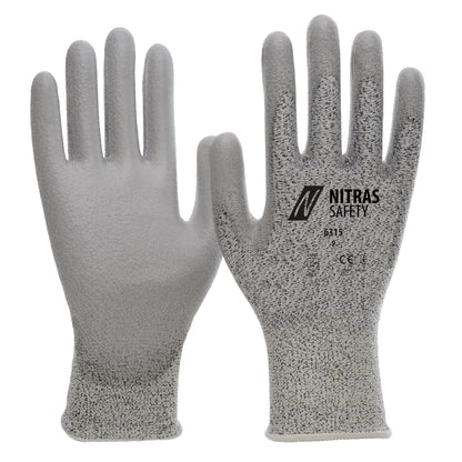 NITRAS Schnittschutzhandschuhe, grau