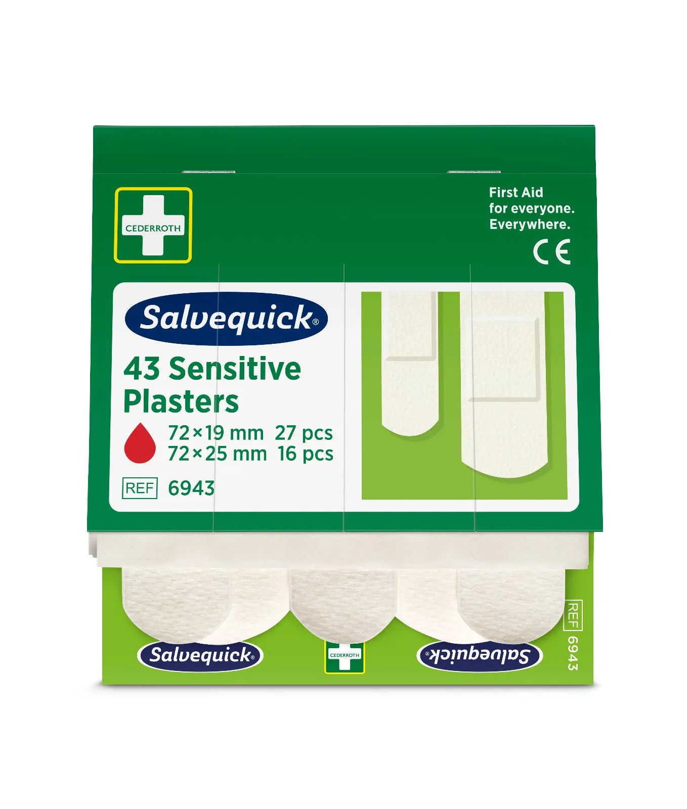 Sensitive plaster, 43 stk./nachfüllung (vlies)  | Packung (43 Stück)