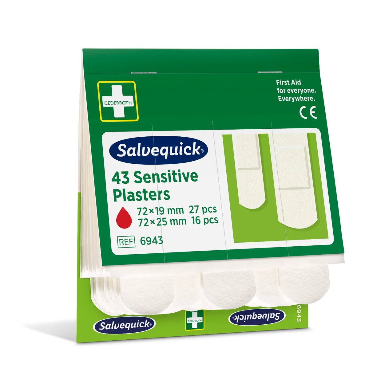 Sensitive plaster, 43 stk./nachfüllung (vlies)  | Packung (43 Stück)