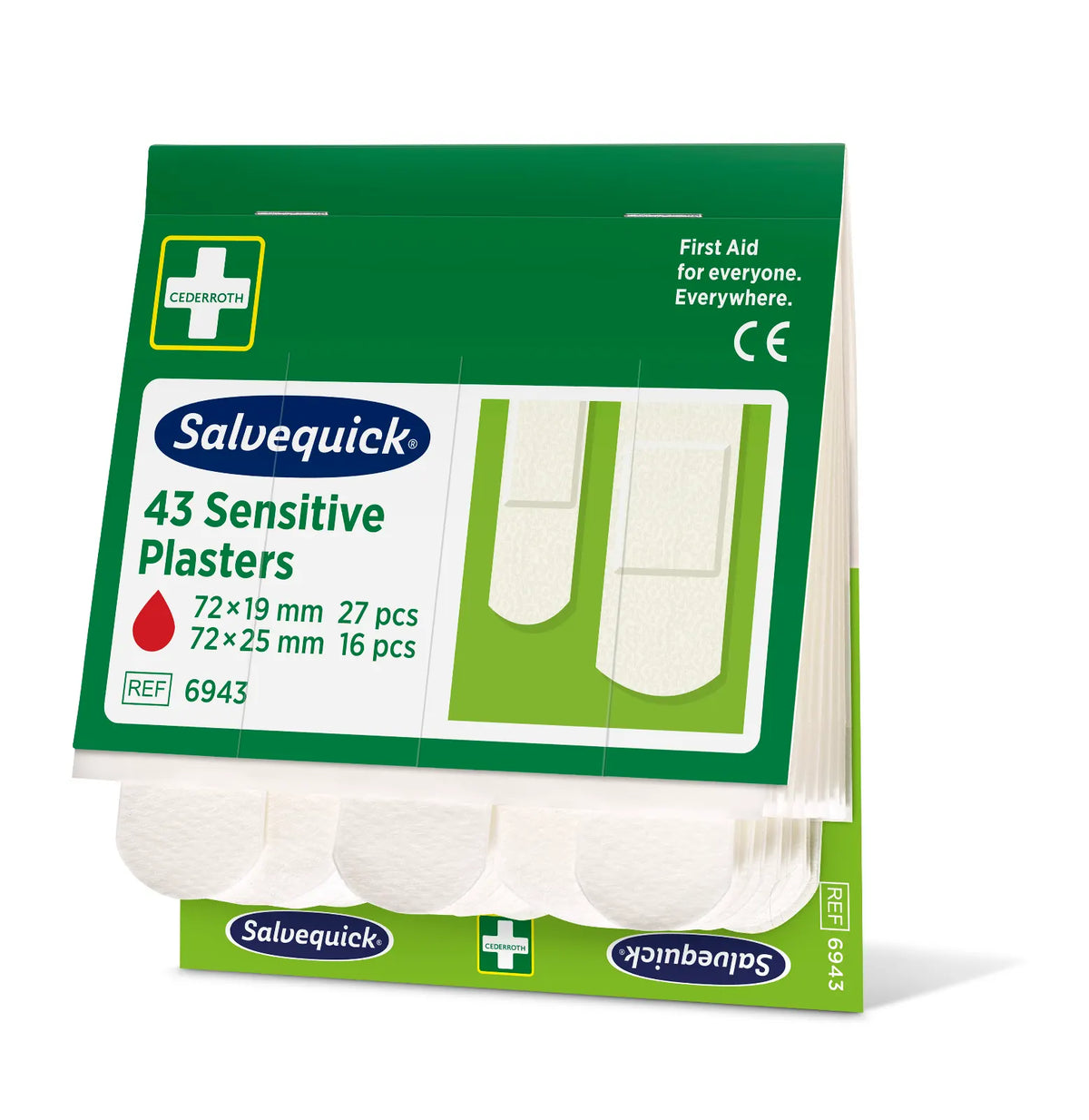 Sensitive plaster, 43 stk./nachfüllung (vlies)  | Packung (43 Stück)