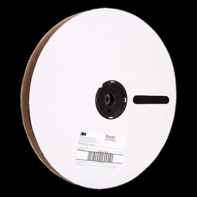 3M™ Hakenband SJ3572 Schwarz - Wiederlösbare Klettverschlüsse
