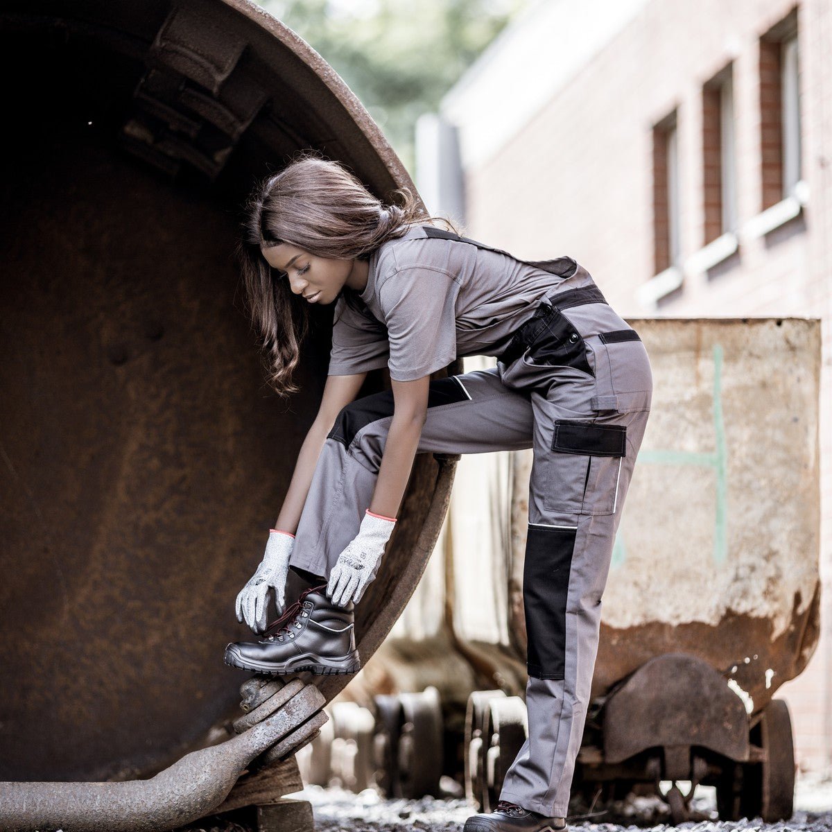 NITRAS MOTION TEX LIGHT, salopette, gris/noir