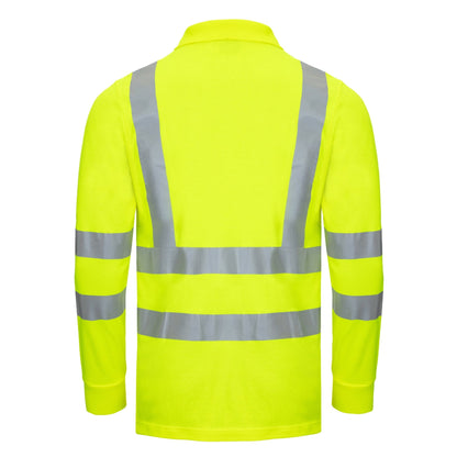 NITRAS MOTION TEX VIZ, Warn-Langarm-Poloshirt