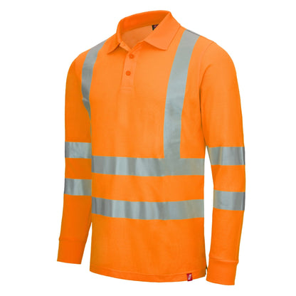 NITRAS MOTION TEX VIZ, Warn-Langarm-Poloshirt