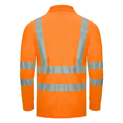 NITRAS MOTION TEX VIZ, Warn-Langarm-Poloshirt