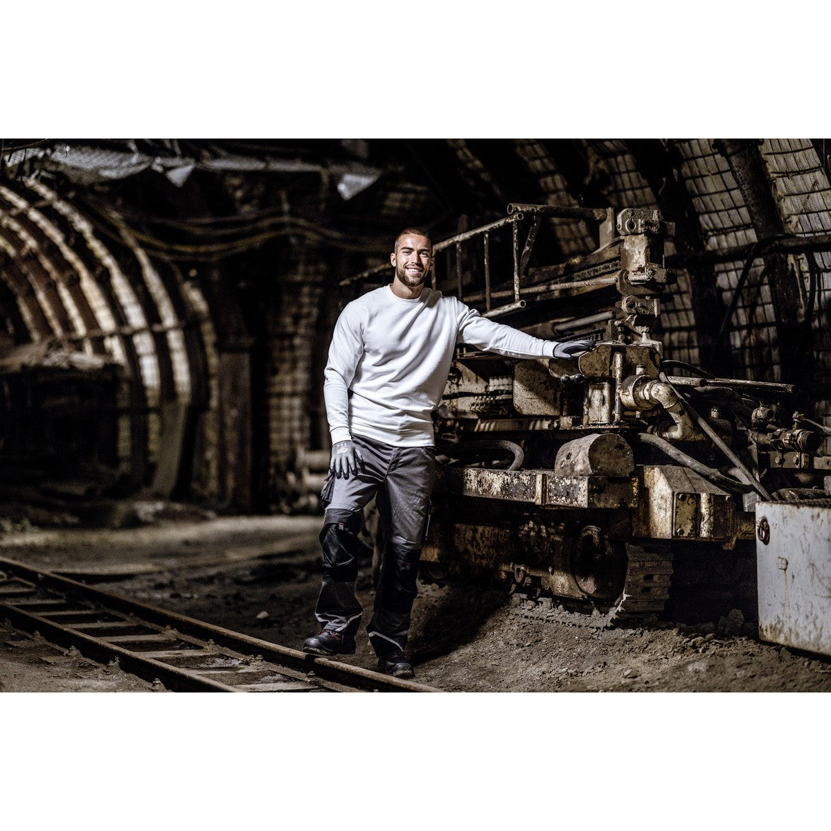 NITRAS FLEXIBLE FIT K, gants de montage, gris / noir