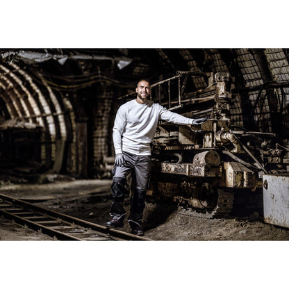 NITRAS FLEXIBLE FIT K, gants de montage, gris / noir