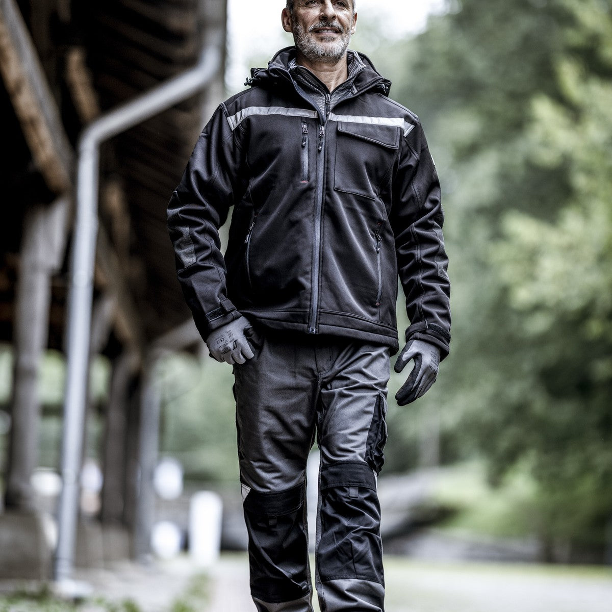 NITRAS MOTION TEX PLUS, veste softshell, noir