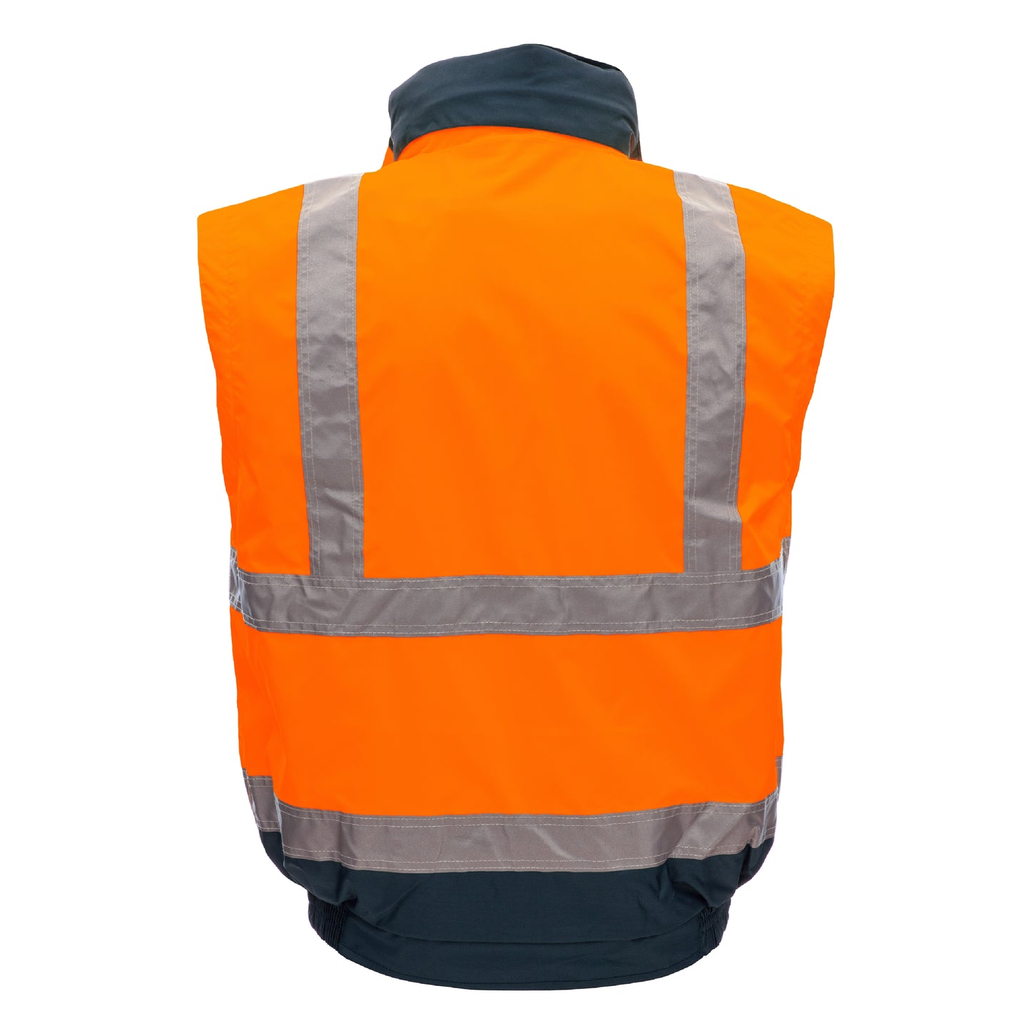 NITRAS MOTION TEX VIZ PLUS, Warn-Pilotenjacke, neonorange / marineblau