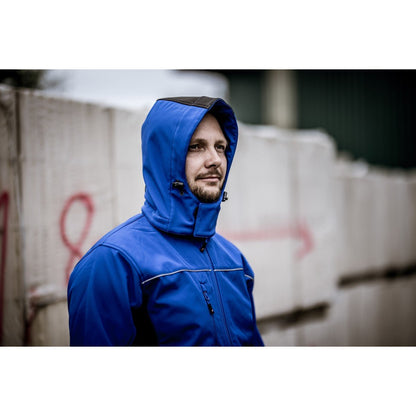Capuche amovible NITRAS, bleu roi/noir, polyester OEKO-TEX : 94% ; Élasthanne : 6% | Paquet (1 pièce)