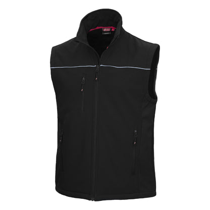 NITRAS MOTION TEX LIGHT, Softshellweste, schwarz