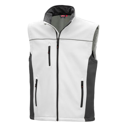 NITRAS MOTION TEX LIGHT, Softshellweste, weiß / grau