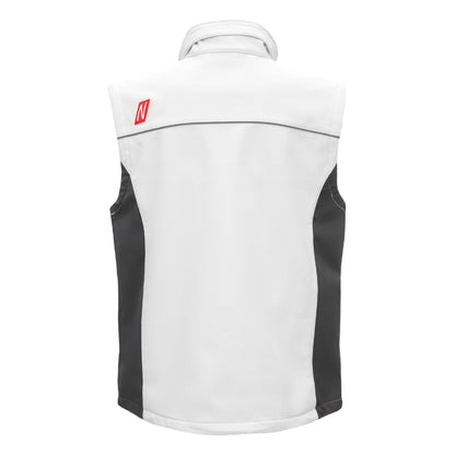 NITRAS MOTION TEX LIGHT, Softshellweste, weiß / grau