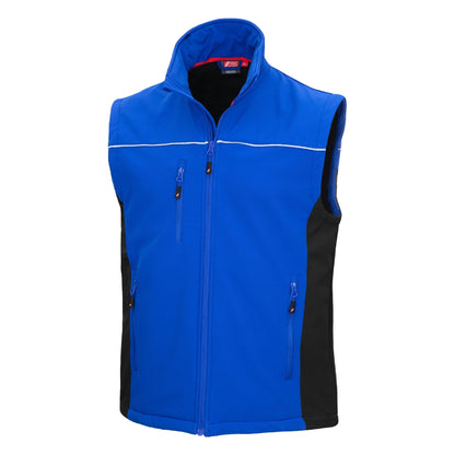 NITRAS MOTION TEX LIGHT, Softshellweste, königsblau / schwarz