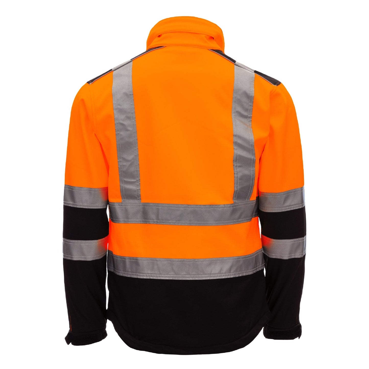 NITRAS MOTION TEX VIZ, Warn-Softshelljacke, neonorange / schwarz