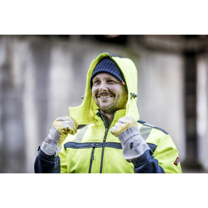NITRAS UNIVERSAL, Kunstlederhandschuhe, naturfarben / gelb, EN 388 Baumwolle, Größe 10 | Packung (12 Paare)