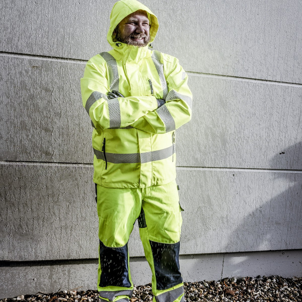 NITRAS MOTION TEX VIZ PLUS, Warn-Regenjacke