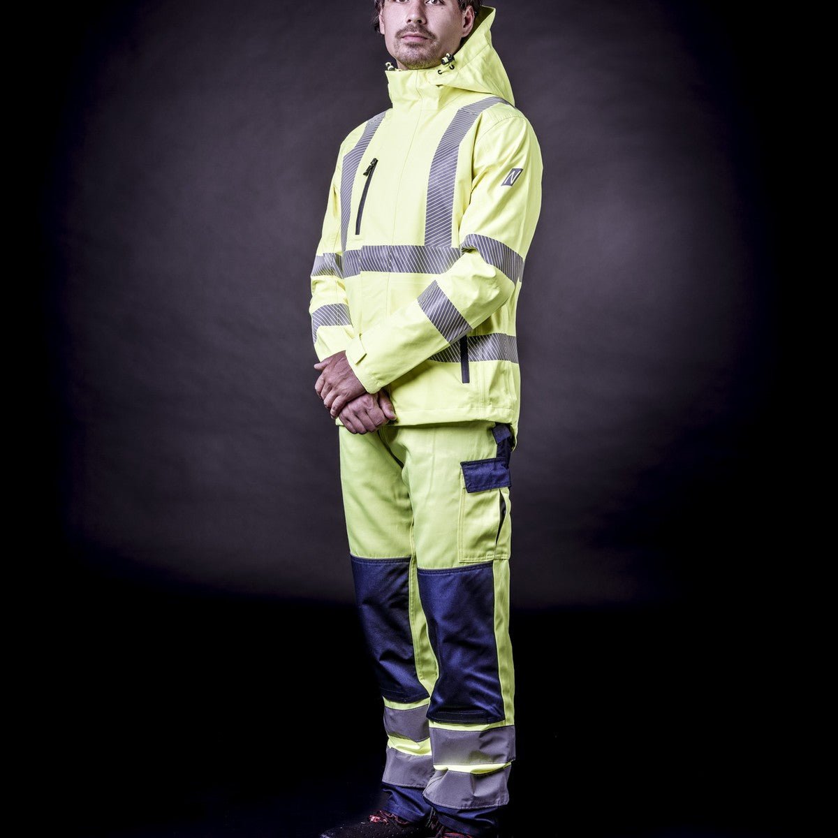 NITRAS MOTION TEX VIZ PLUS, Warn-Regenjacke