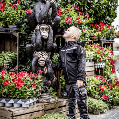 NITRAS MOTION TEX KIDS, veste softshell, noir