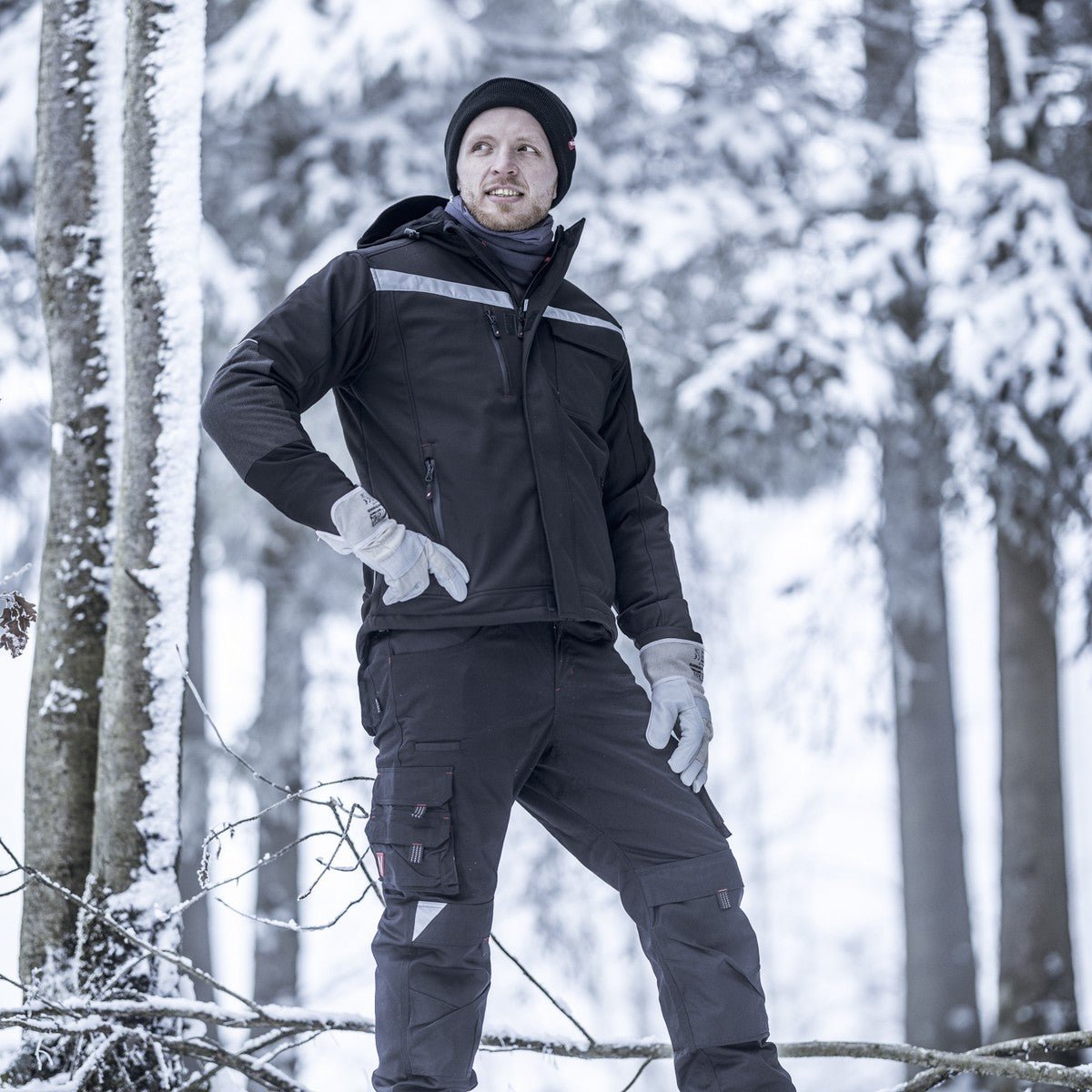 NITRAS MOTION TEX PLUS, Winterjacke, schwarz