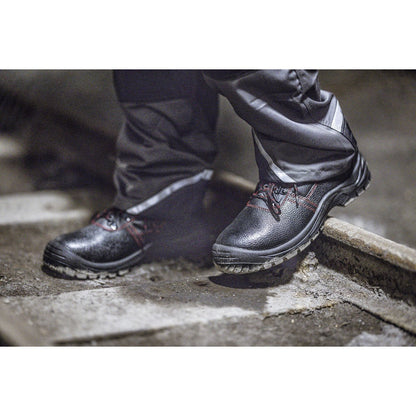 NITRAS BASIC STEP MID, S3 Sicherheitsstiefel, halbhoch, schwarz