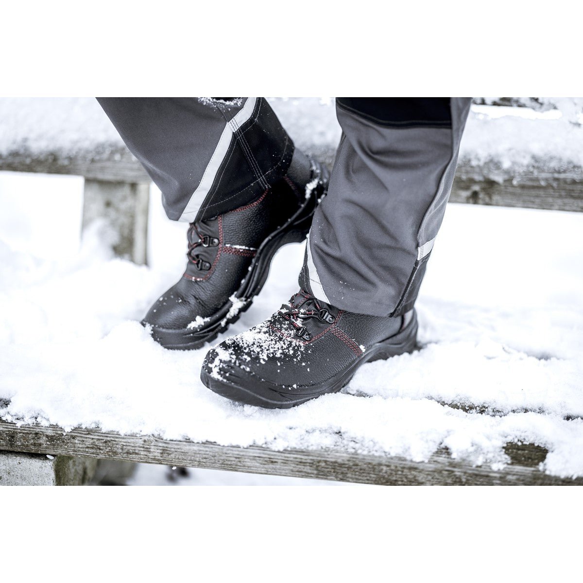 NITRAS BASIC STEP MID+ W, S3 CI bottes d'hiver de sécurité, mi-hauteur, noir