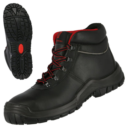 NITRAS POWER STEP MID, S3 HI HRO Sicherheitsstiefel, halbhoch, schwarz