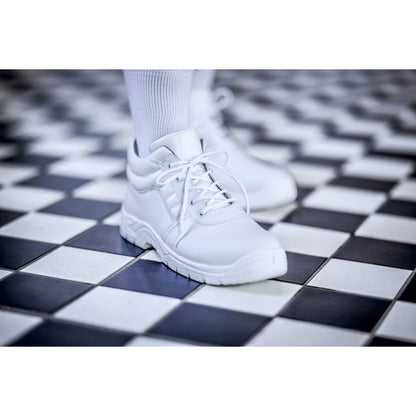 NITRAS CLEAN STEP MID, S2 Sicherheitsstiefel, halbhoch, weiß