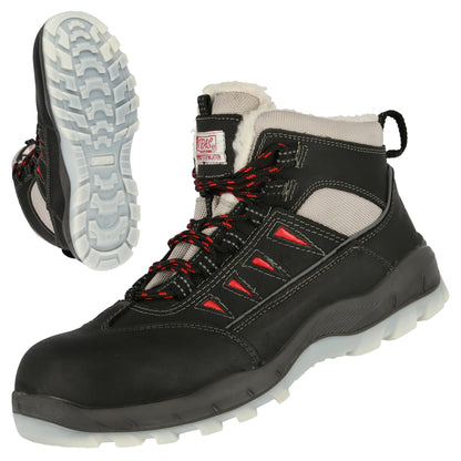 NITRAS SPORT STEP MID W, bottes d'hiver de sécurité S3 CI, mi-hauteur, noir