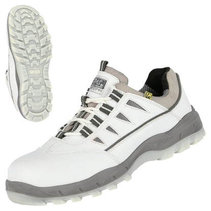 NITRAS SPORT STEP WH, Sicherheitshalbschuhe, weiß