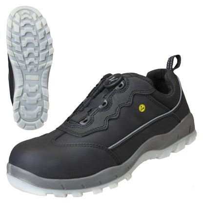 NITRAS SPORT STEP FIT, Sicherheitshalbschuhe, schwarz