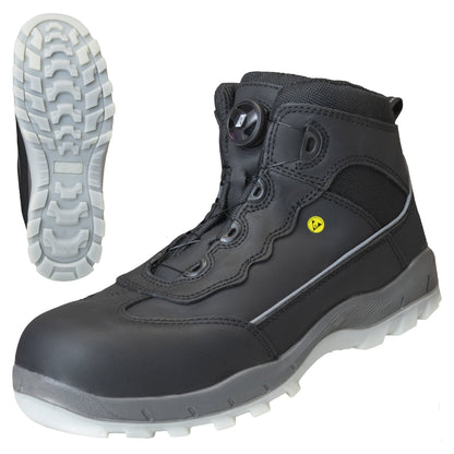 NITRAS SPORT STEP MID FIT, Sicherheitsstiefel, halbhoch, schwarz