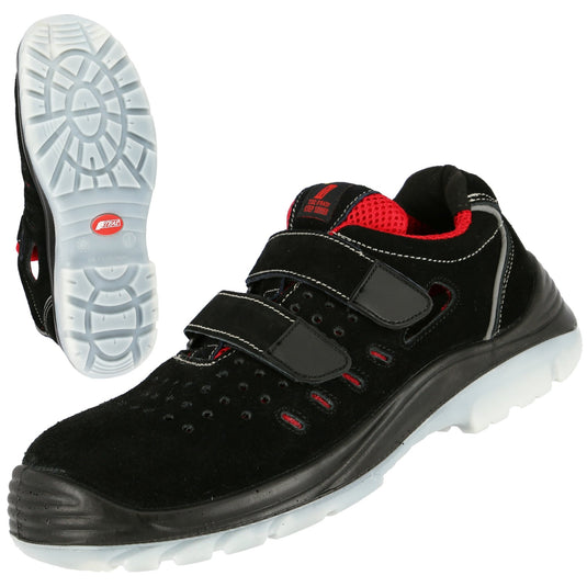NITRAS EASY STEP SA, S1P Sicherheitssandalen, schwarz