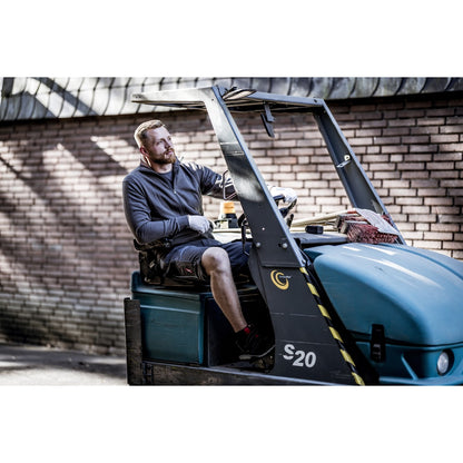 NITRAS MOTION TEX PLUS, Arbeitshose, kurz, grau / schwarz