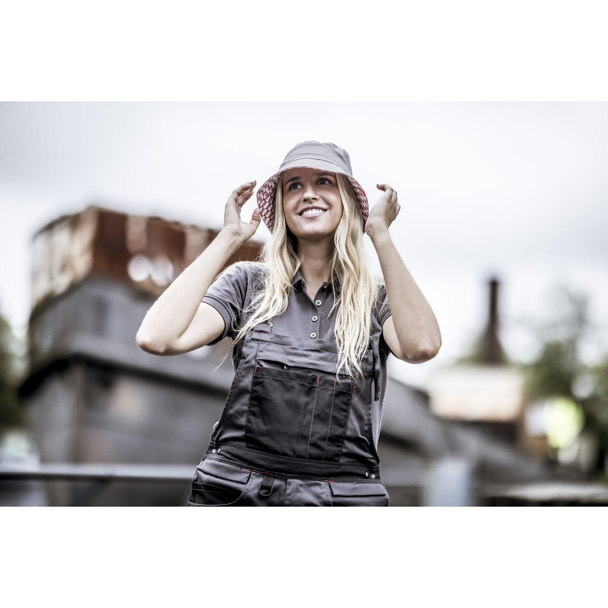 Chapeau de pêche NITRAS, gris clair | Paquet (1 pièce)