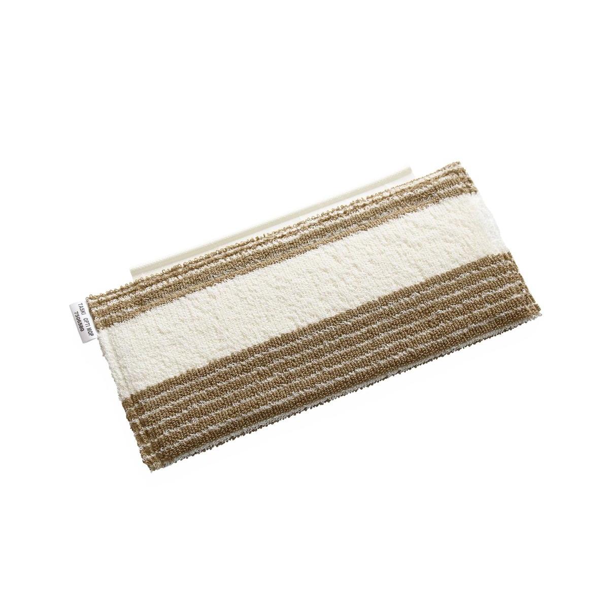 Le chiffon microfibre TASKI Opti Mop 30 de Diversey Deutschland GmbH & Co. OHG, lavable jusqu'à 95°C, optimise l'efficacité du nettoyage - idéal pour les professionnels. Emballage : carton avec 2 paquets.