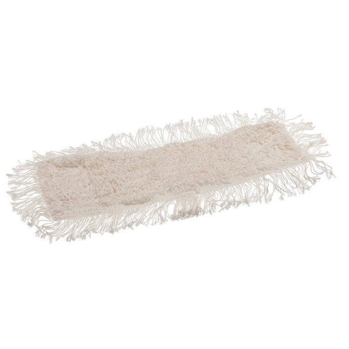La housse de vadrouille TASKI Multi Mop de Diversey Deutschland GmbH & Co. OHG est une tête de balai rectangulaire couleur crème avec des franges sur tous les côtés, idéale pour le nettoyage permanent des sols, représentée sur un fond blanc simple.