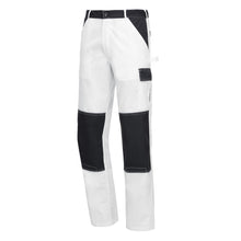 NITRAS MOTION TEX LIGHT, pantalon de travail, long, blanc / gris