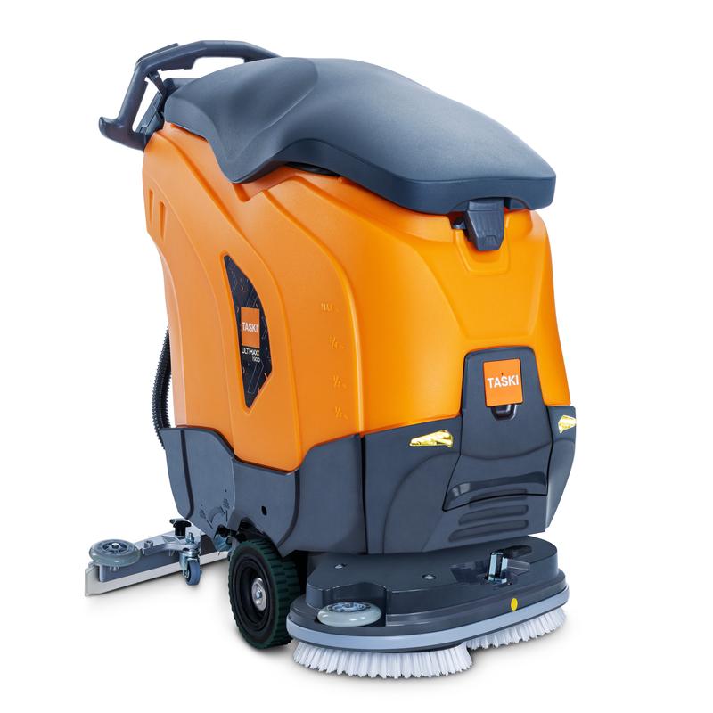 La TASKI ULTIMAXX 1900 DD55 Economy P BMS 25A est une autolaveuse innovante sans moteur de Diversey Allemagne avec un réservoir de 42L et un double disque de 55cm, conçue pour un nettoyage efficace des sols. Emballage : 1 pièce.